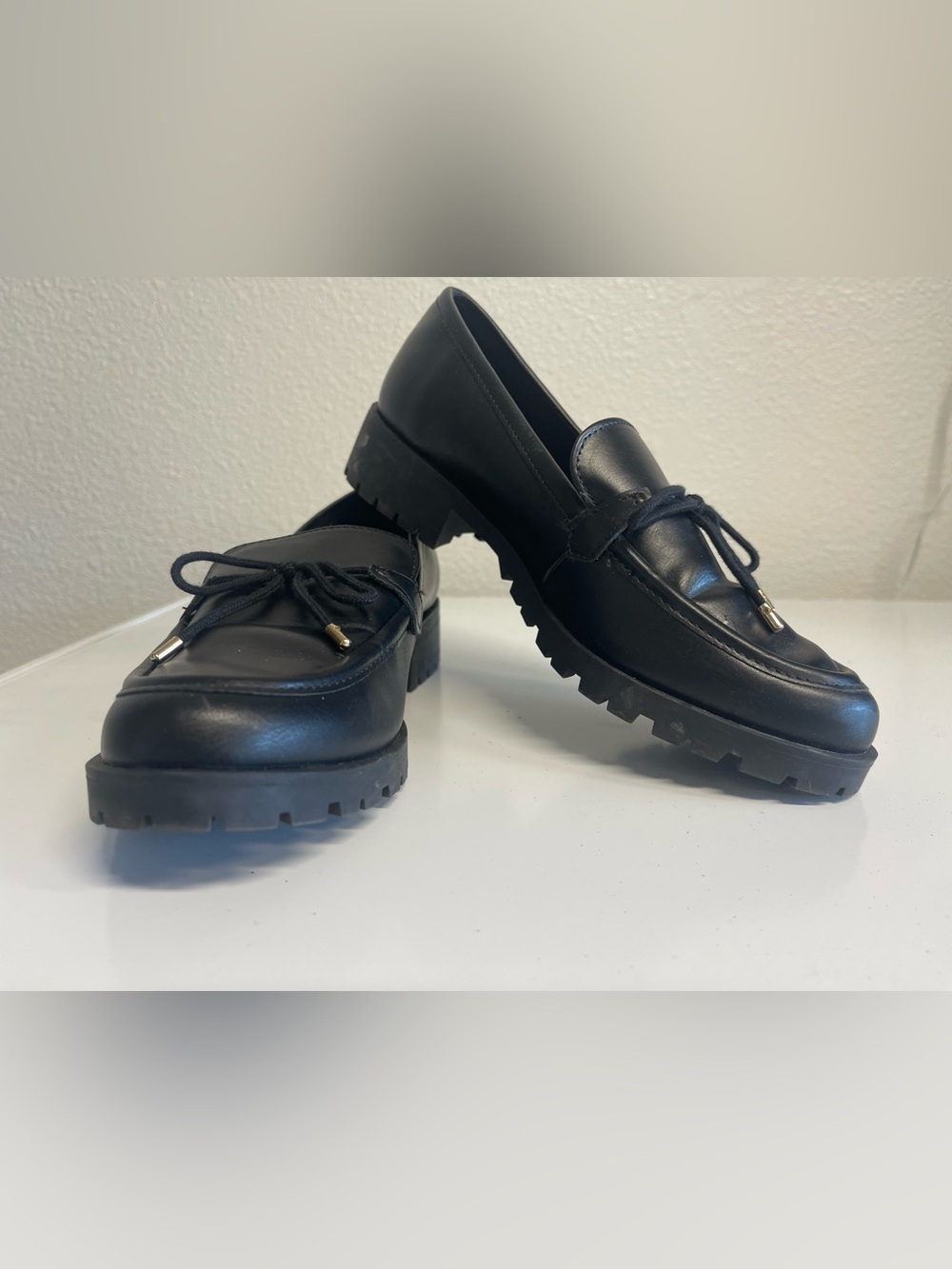 Sonoma Ortholite Eco Cushioned Footbed Black Lug Loafers Shoes Women’s 6.5